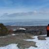 Overlooking Lake Superior.